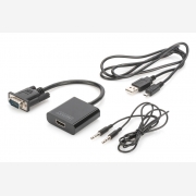 DIGITUS Converter VGA+AUDIO to HDMI monitor  DA-70473