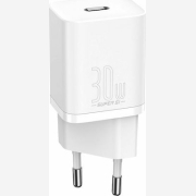 Baseus Φορτιστής Χωρίς Καλώδιο με Θύρα USB-C 30W Power Delivery Λευκός (Super Si) CCSUP-J02