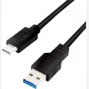 LogiLink Regular USB 3.2 Cable USB-C male - USB-A male Μαύρο 1m CU0168