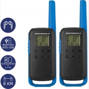 Motorola Talkabout T62 twin-pack + charger blue