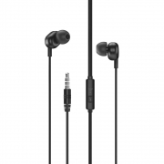 Remax Stereo earphones with microphone RW-105 Black (20475)