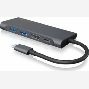 RaidSonic Icy Box IB-DK4022-CPD USB 3.1 Type-C Docking Station Grey