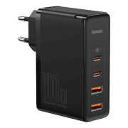 Baseus wall charger GaN2 Pro PD 100W 2x USB-C 2x USB black     CCGAN2P-L01